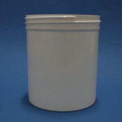 400ml White Polypropylene Regular Walled Simplicity Jar 89mm Screw Neck